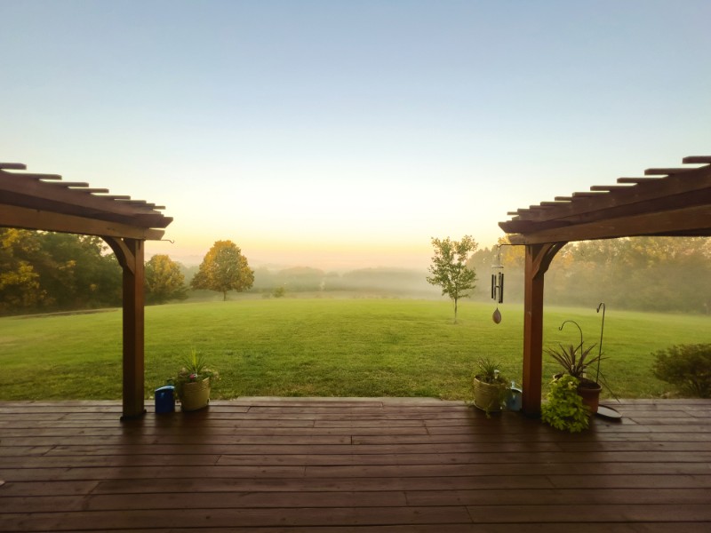 Midwest USA Missouri Autumn Sunrise and Sunset Photo Series