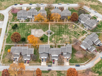 suburban housing development in St. Louis